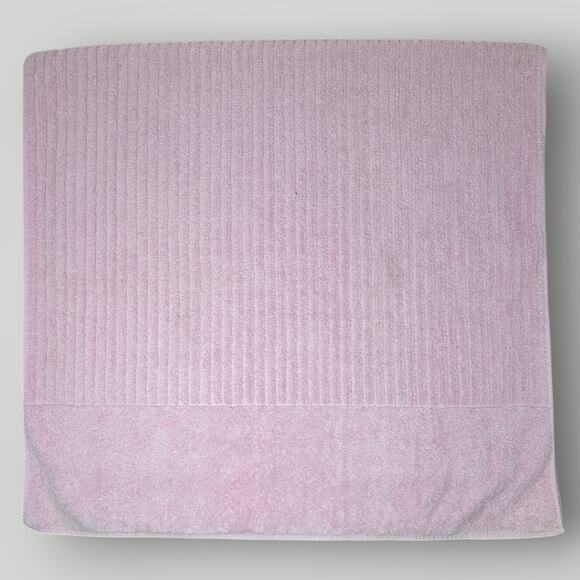 Vintage Towel Wamsutta Heritage Made in USA Cotton Blend Pink Sculpted Ribbed - Picture 3 of 4